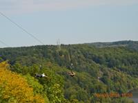 Die Megazipline an der Rappbodetalsperre